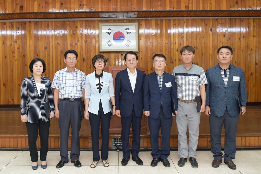 08월 정례조회 전화친절도 시상