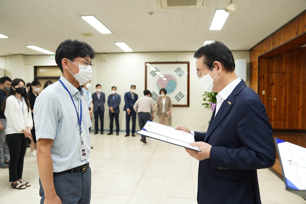 2021년도 하반기 4급 이하 정기인사 임용장 수여식 -1