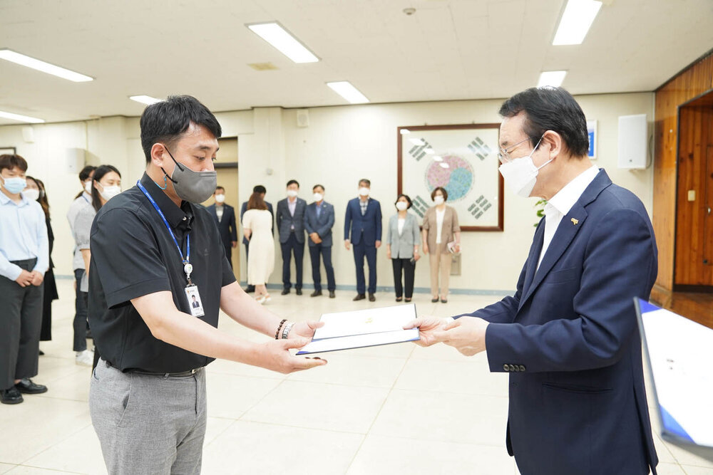 2021년도 하반기 4급 이하 정기인사 임용장 수여식 -1